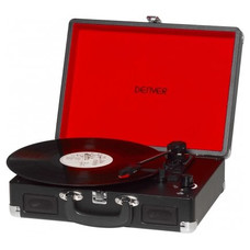 GIRADISCOS DENVER ALTAV AUX-OUT PC CONVERT MP3 MALETA NEGRO