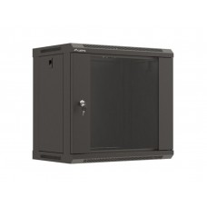 ARMARIO LANBERG MURAL RACK 19" 9U 540X350 FLAT PACK NEGRO PUERTA CRISTAL