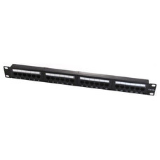 PATCH PANEL WP CAT6 UTP 24 NEGRO-DI7 PATCH PANEL WP CAT6 UTP 24 NEGRO